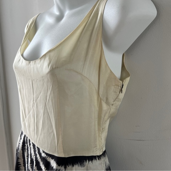 Vintage 50s 60s Silk Dress 2 Piece Rodolph Originals  Zebra Stripe Animal… - Picture 6 of 11